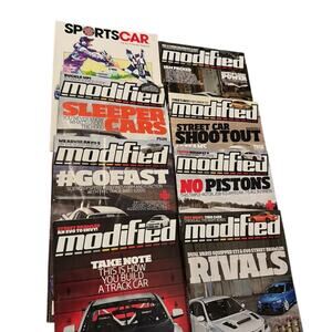 2013 Sports Car & Modified Magazine Lot 8 Issues April–Dec Car Tuning Racing